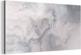 Wanddecoratie Metaal - Aluminium Schilderij Industrieel - Wolken - Abstract - Verf - 160x80 cm - Dibond - Foto op aluminium - Industriële muurdecoratie - Voor de woonkamer/slaapkamer