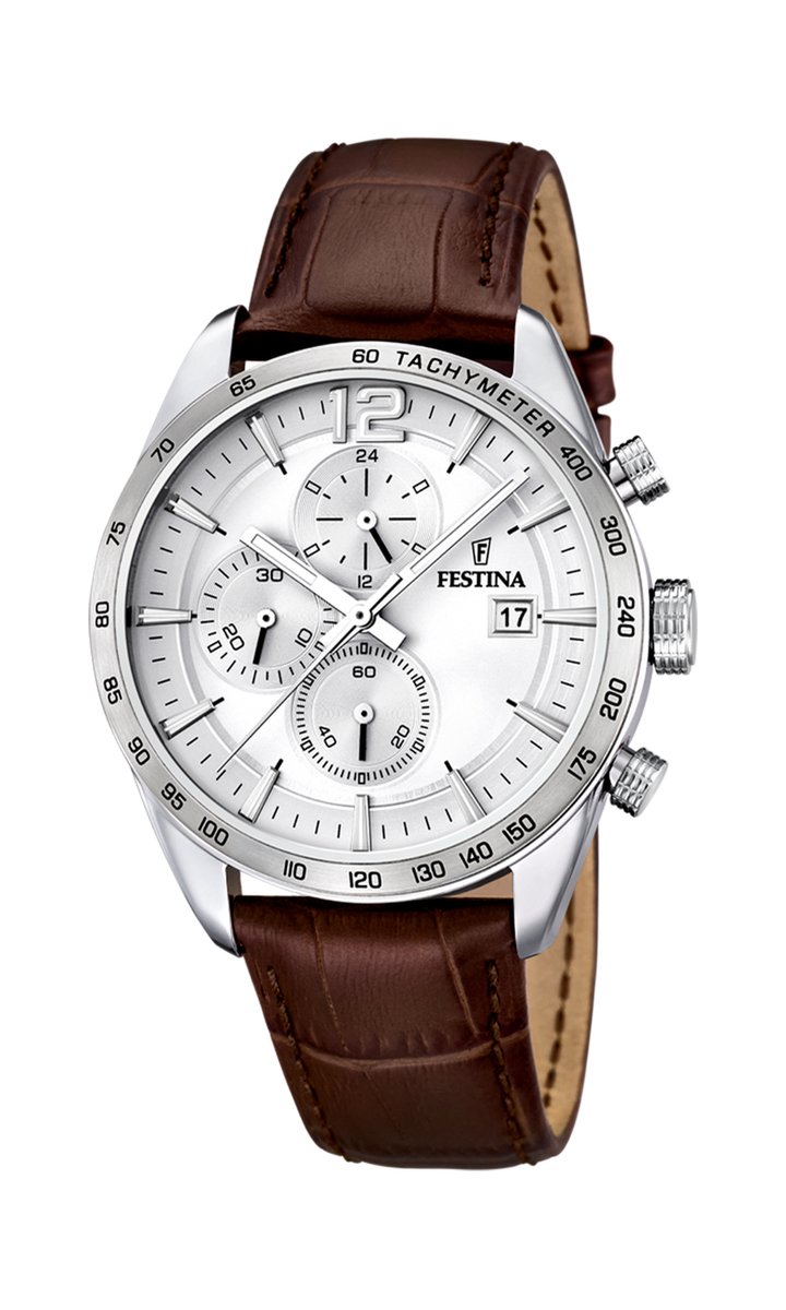 Festina Chronograph horloge F16760-1 - 44 mm - Bruin