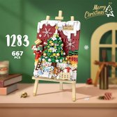 Mini Merry Christmas Peinture 667 pcs Un joli sac de Noël (Les cubes sont plus petits que la célèbre marque.)