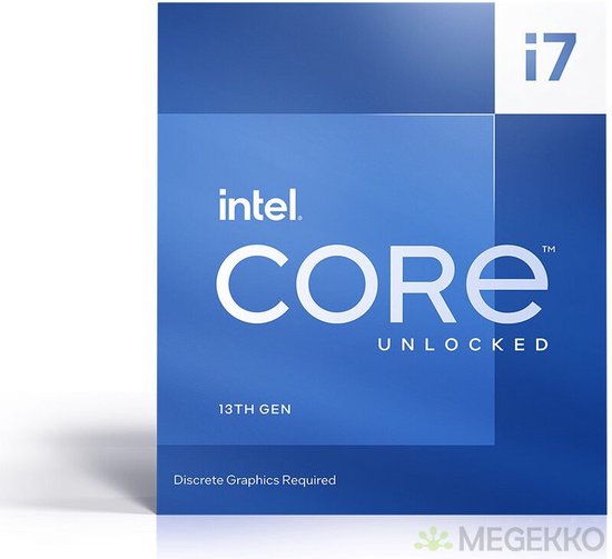 Intel Core i7 13700KF - Processor 3.4 GHz (5.4 GHz) - 16 core 8P+8E - 24 threads - 30 MB cache - LGA1700 Socket - doos