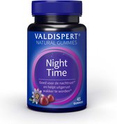 Valdispert Night Time - Passiebloem is goed voor de nachtrust* en helpt om uitgerust wakker te worden* - 45 gummies