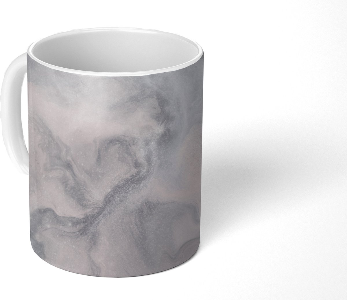 Mok - Koffiemok - Wolken - Abstract - Verf - Mokken - 350 ML - Beker - Koffiemokken - Theemok