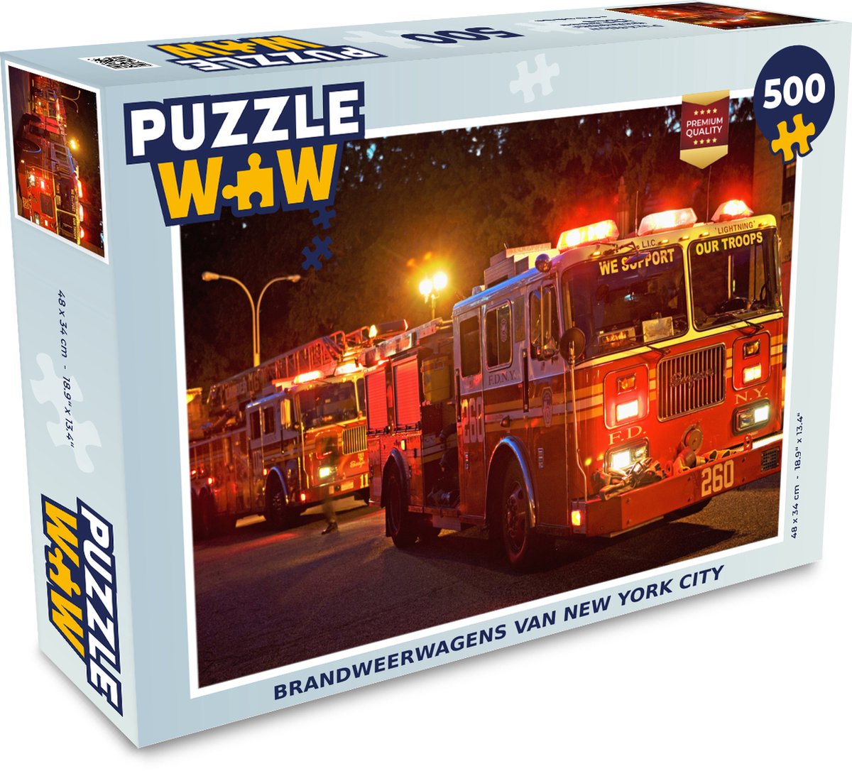 Puzzel Brandweerwagens van New York City - Legpuzzel - Puzzel 500 stukjes