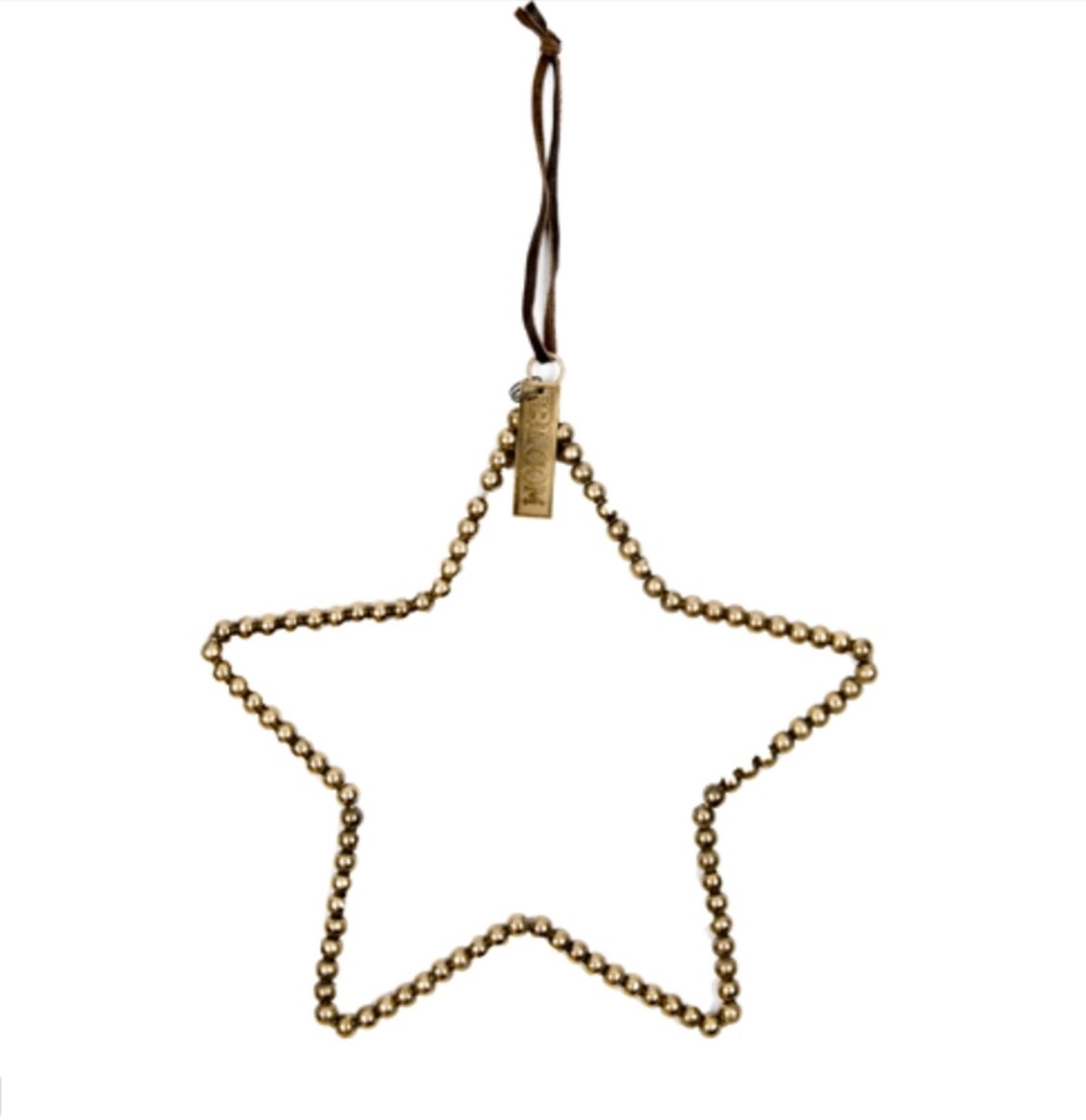 Mrs Bloom - Ornament met kralen 'Star' (Maat M, Antique Gold)