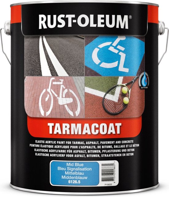 Rust-Oleum TARMACOAT Vloerverf 5 liter - RAL7035 Licht grijs