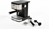 Zanussi - CK114N Aroma Grande Barista Italian Espressomachine met stoompijpje - 20 bar - 1.25L - Zwart Inox