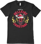Stranger Things Heren Tshirt -M- Have A Hellfire Christmas Zwart