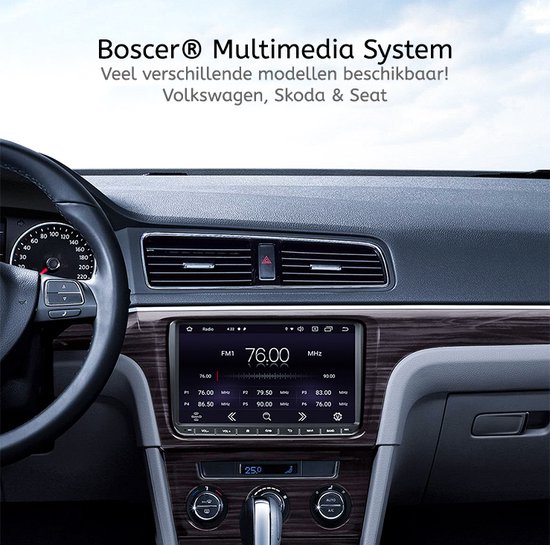 Autoradio Boscer® Volkswagen, Skoda & Seat - Apple Carplay & Android Auto -  2+32Go 