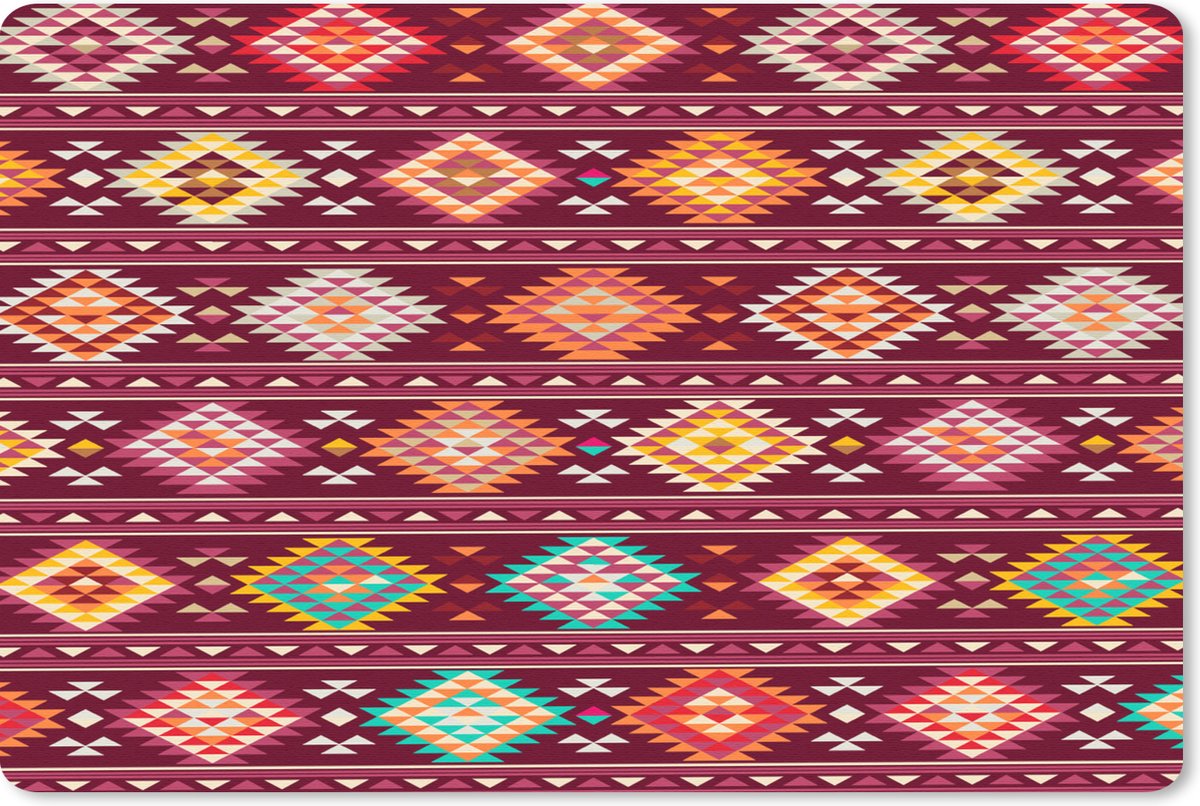 Muismat - Mousepad - Patroon - Native American - Amerika - 27x18 cm - Muismatten