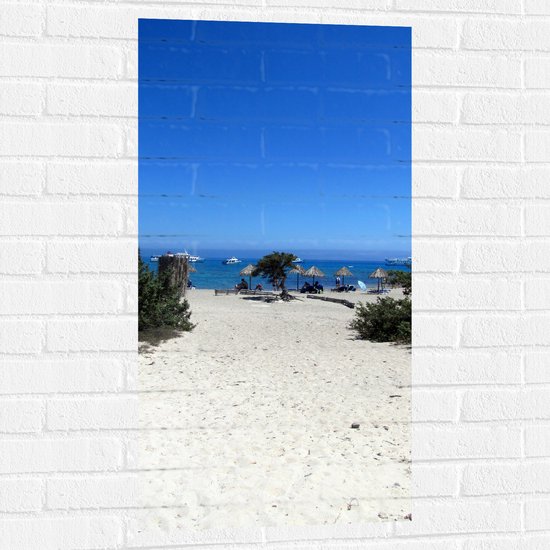 WallClassics - Muursticker - Reddingsboe - 50x100 cm Foto op Muursticker
