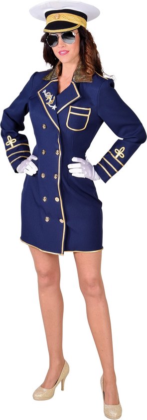Kapitein & Matroos & Zeeman Kostuum | Marine Admiraal Oorlogsschip | Vrouw | XXL | Carnaval kostuum | Verkleedkleding