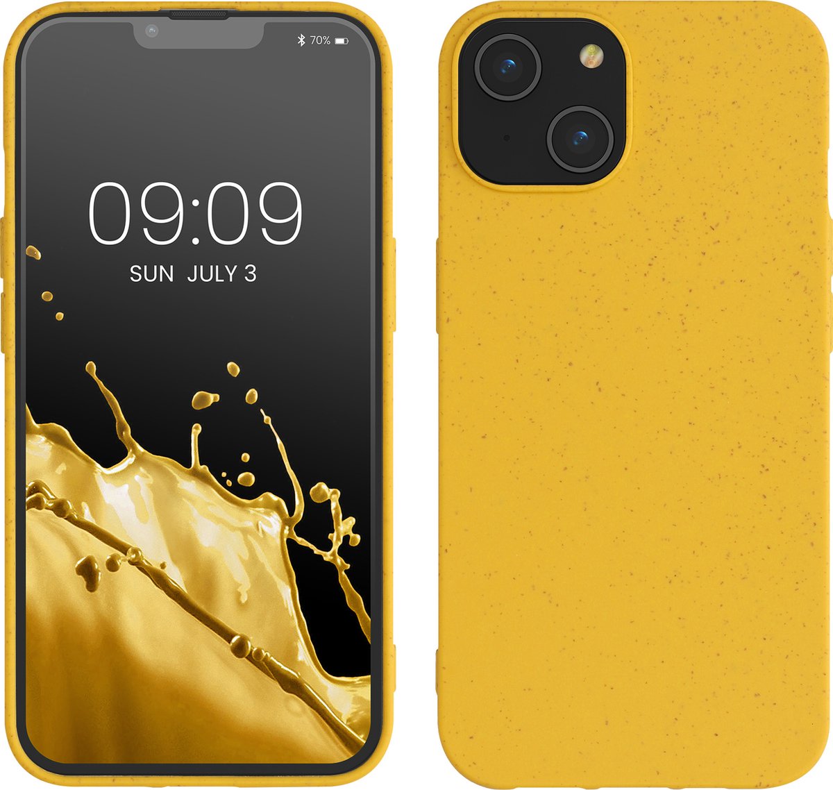 kalibri hoesje geschikt voor Apple iPhone 14 - backcover voor smartphone - geel