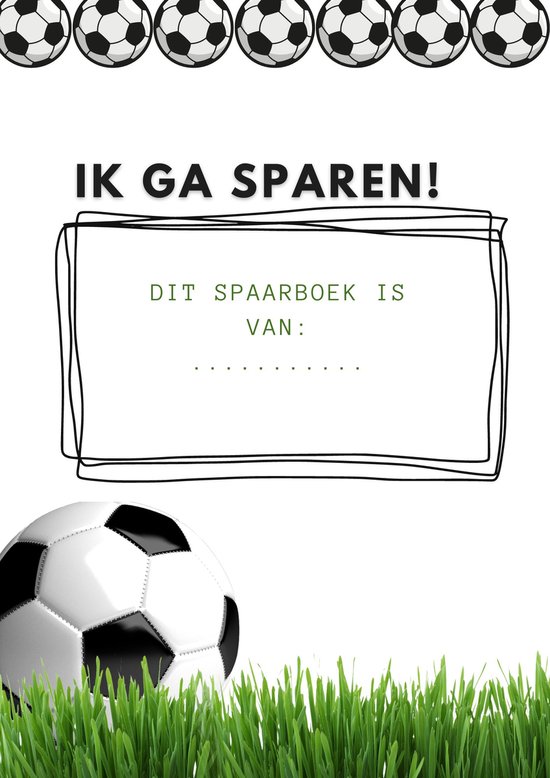 Spaarboekje - Voor Al Je Spaardoelen, Inclusief 6 Mapjes