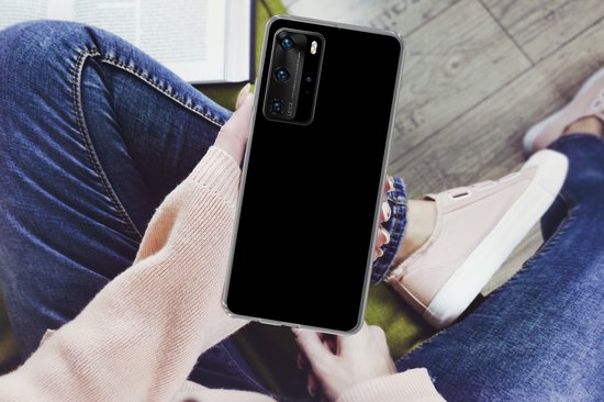Coque Huawei P40 Pro - Zwart - Motifs - Intérieur - Coque de téléphone en Siliconen