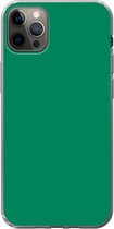 Geschikt voor iPhone 12 Pro Max hoesje - Groen - Bos - Kleuren - Siliconen Telefoonhoesje