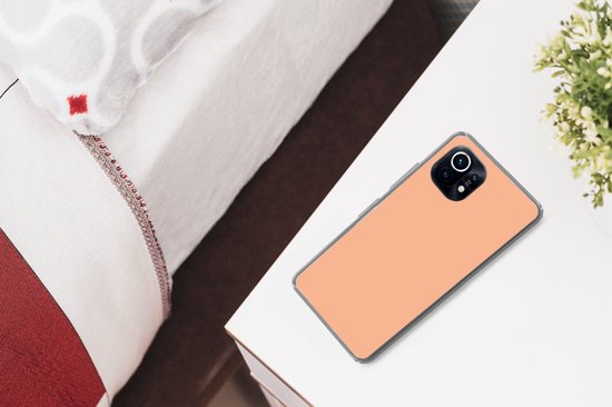 Xiaomi Mi 11 - Abricot - Rose - Pastel - Uni - Oranje - Coque de téléphone en Siliconen