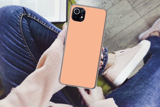 Xiaomi Mi 11 - Abricot - Rose - Pastel - Uni - Oranje - Coque de téléphone en Siliconen