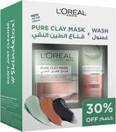 L'Oréal Pure Clay Mask + Wash Cadeauset