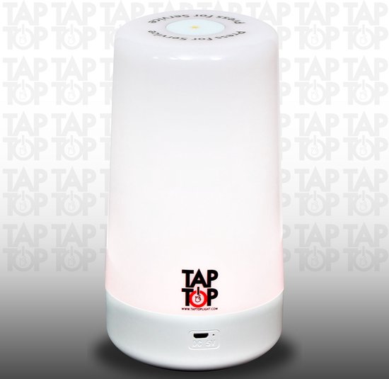 De Efficiënte TapTopLight® Bestellamp - LED Lamp - Rood & Wit - Oplaadbaar - Voor Horeca Bediening