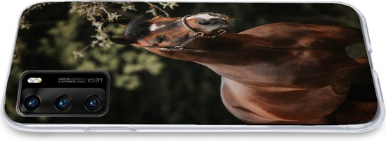 Coque Huawei P40 - Cheval - Branches - Portrait - Coque de téléphone en Siliconen