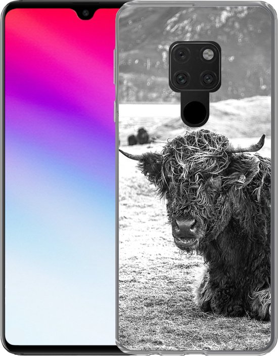 Coque Huawei P40 Lite - Highlander écossais - Berg - Animaux - Coque de téléphone en Siliconen