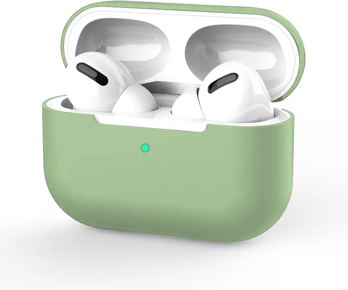 Hoesje in het Groen geschikt voor Apple AirPods Pro - TCH - Siliconen - Case - Cover - Soft case - Onepiece