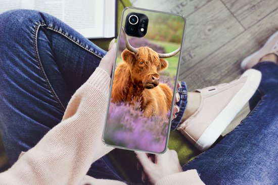 Xiaomi Mi 11 - Highlander écossais - Marron - Buissons - Coque de téléphone en Siliconen