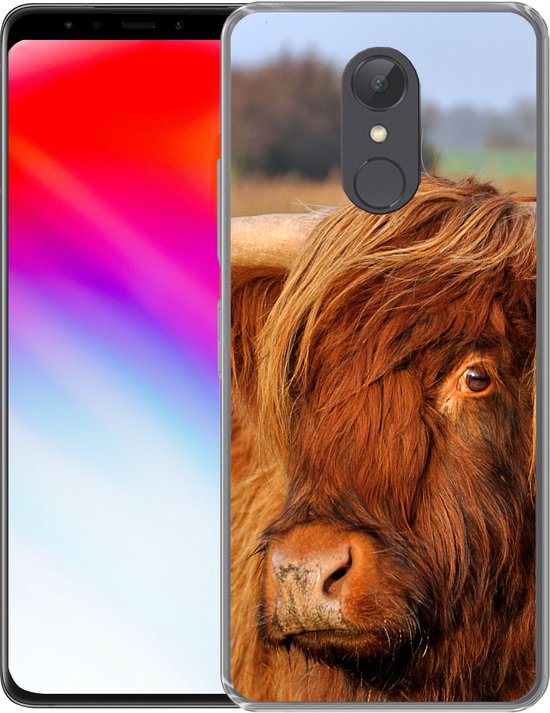 Coque Xiaomi Redmi 5 - Highlander écossais - Herbe - Arbre - Coque de téléphone en Siliconen