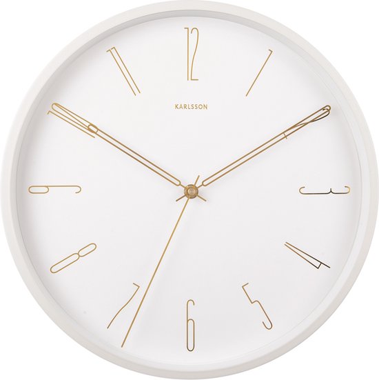 Foto: Wall clock belle numbers metal white