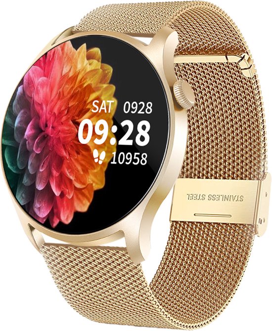 AVALUE Smartwatch Dames - Horloge geschikt voor IOS, Smartwatch Android en  HarmonyOS... | bol