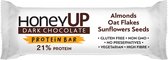 HoneyUp Energy Snack Dark Chocolate met Havervlokken en Zonnebloemzaad 40gr 12 stuks | Proteine Repen 14,8 koolhydraten