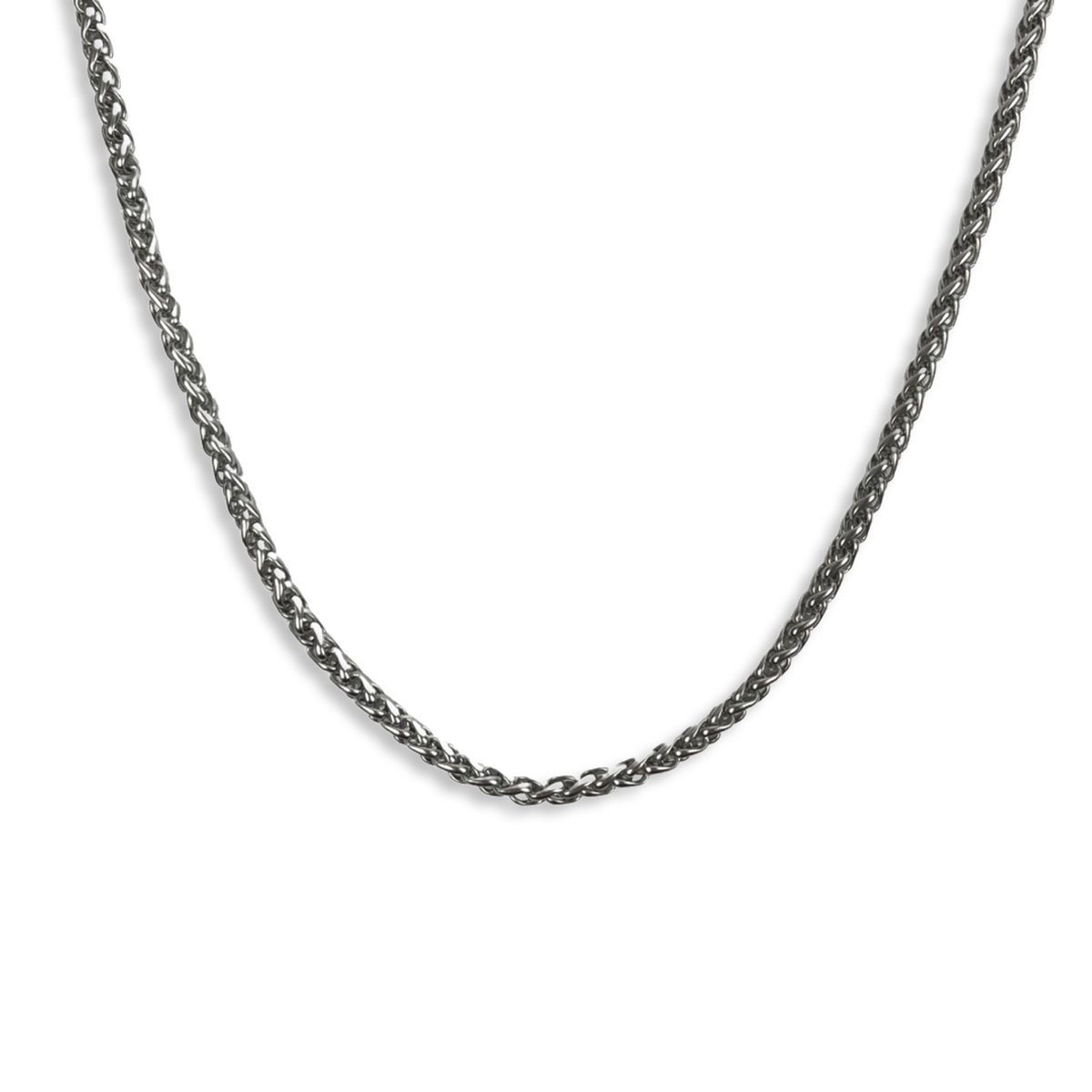 Futuro Jewellery - Wheat - zilveren ketting - roestvrij staal - 3 mm - dames - heren