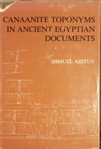 Canaanite toponyms in ancient Egyptian documents