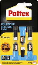 Pattex Classic 2+1 gratis 3x 3 g Blistercard