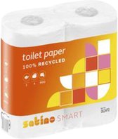 Papier toilette Satino Smart 2 plis 400 feuilles blanc 40 rouleaux