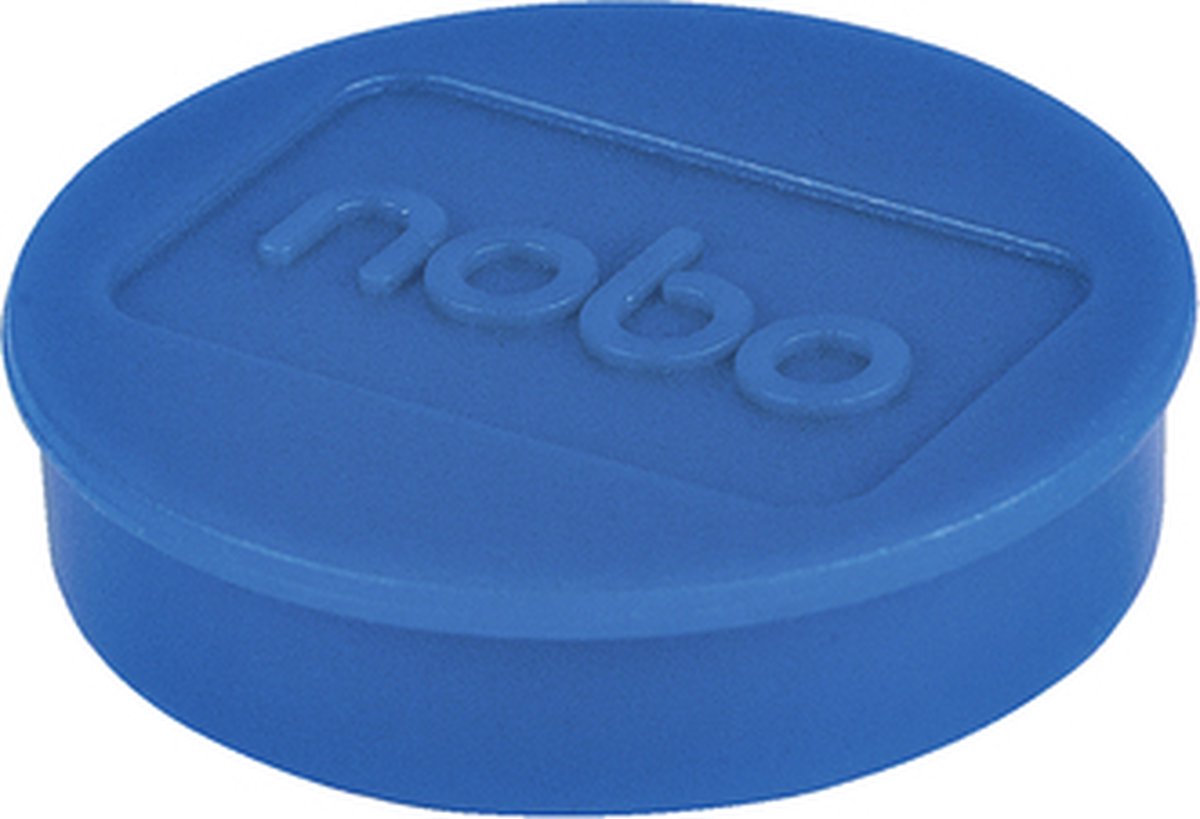 Magneet nobo 32mm 800gr blauw | Blister a 10 stuk | 60 stuks