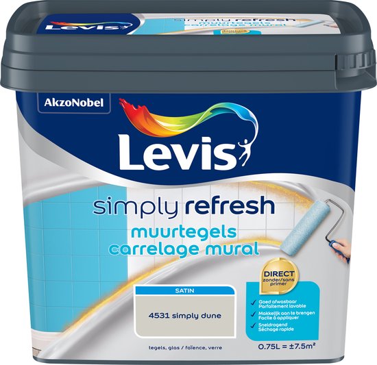 Levis Simply Refresh Muurtegels - Satin - Simply Dune - 0.75L
