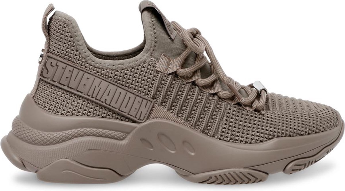 Steve Madden Mac2 Lage sneakers - Dames - Taupe - Maat 37 | bol.com