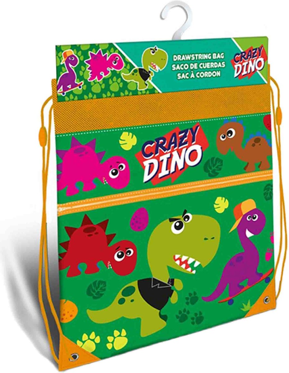 Dinosaurus sport gymtas / rugzak voor kinderen - 40 x 30 cm