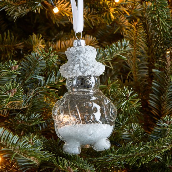 schildpad Systematisch Vesting Riviera Maison Sneeuwpop Kerstbal - Friendly Snowman Ornament - Transparant  | bol.com