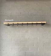 Design85 - Industriële - kapstok - Kwiek - 100 cm breed - 20 cm diep