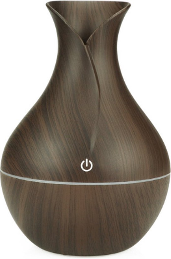 Aromatische Diffuser- Humidifier- Geurverspreider- Luchtbevochtiger- donker houtkleur