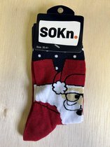 SOKn. Kerst sokken *KERSTMAN* maat 35-41 (ook leuk om kado te geven !)