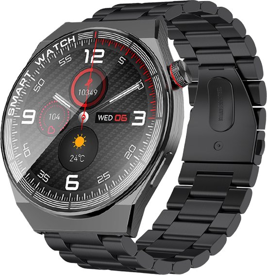O.M.G S1 Pro Smartwatch - Titanium - Activity Tracker - Belfunctie