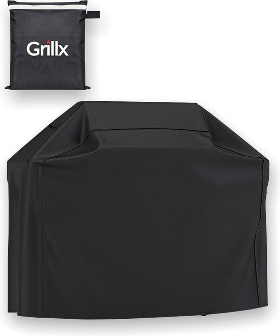 GrillX Barbecue Hoes - 145 x 61 x 117cm - BBQ Hoes Waterdicht - Beschermhoes Inclusief Trekkoord - BBQ Accesoires