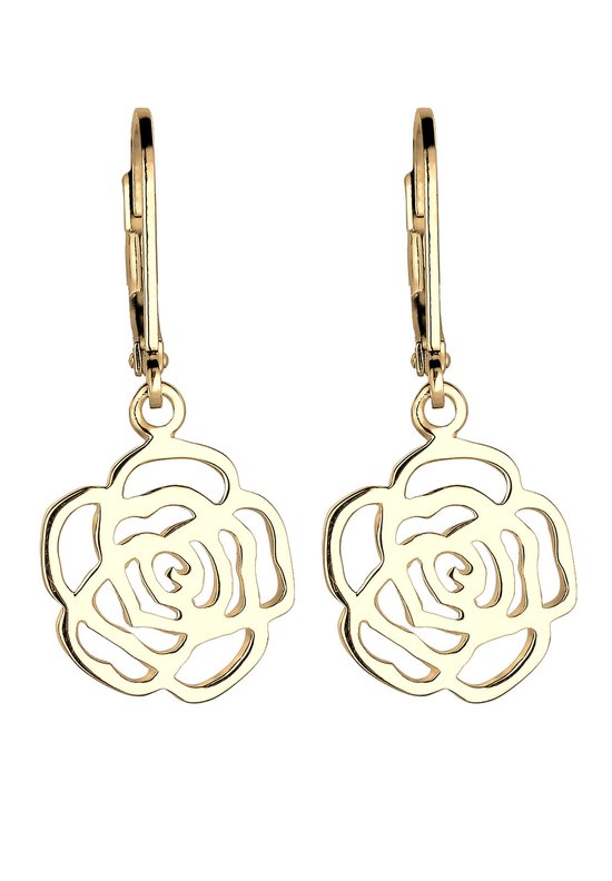 Daisy Oorbellen voor Vrouwen, Bloem Kleine Hoepel Oorbellen 18K Verguld Mooie Flora Oorbel met Korte Bungel Schattige Lichtgewicht Kraakbeen Oorbel Sieraden Cadeau voor Meisjes (Wit