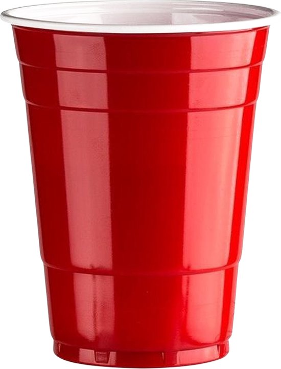 Red Cups 475ml - Party Cups - Beerpong - 50 Stuks 