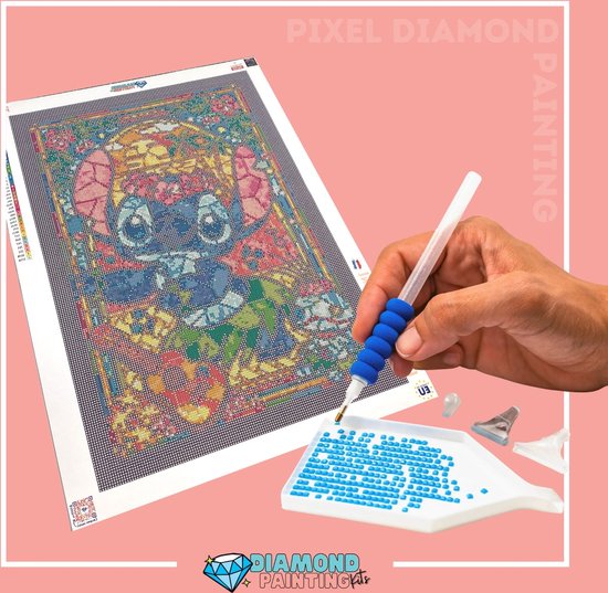 Pixels & Steken - Diamond Painting Eigen Foto - Maak je eigen ontwerp -  Ronde... | bol
