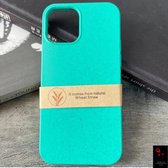 RNZV - IPHONE 14 PRO MAX case - organic wheat straw case - organisch iphone hoesje - organic case - recycled iphone case - recycled - BLAUW