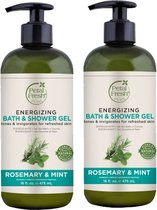 PETAL FRESH - Bath & Shower Gel Rosemary & Mint - 2 Pak